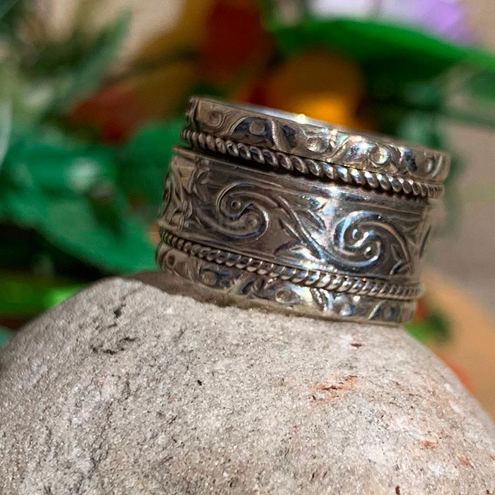 Spinner Ring In 925 Sterling Silver Jewelry SSR166_1