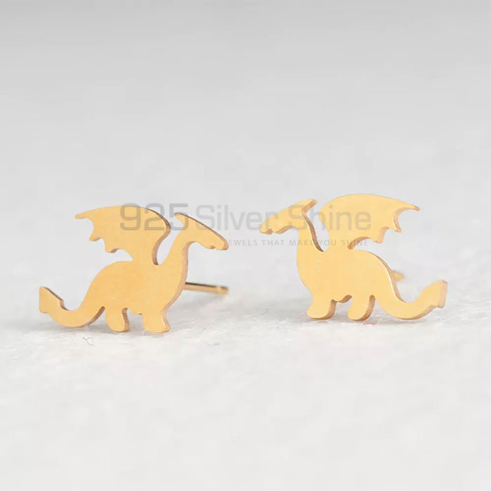 Dinosaur Earring, Animal Minimalist Earring In 925 Sterling Silver AME68_0