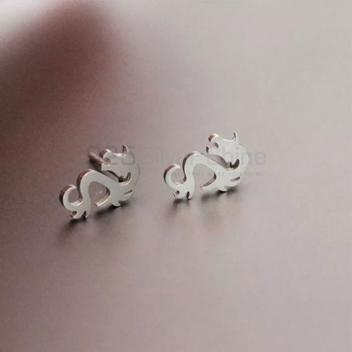 Dinosaur Earring, Top Selections Animal Minimalist Earring In 925 Sterling Silver AME69