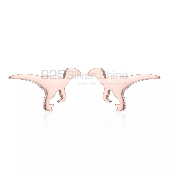 Dinosaur Earring, Wholesale Animal Minimalist Earring In 925 Sterling Silver AME43_0