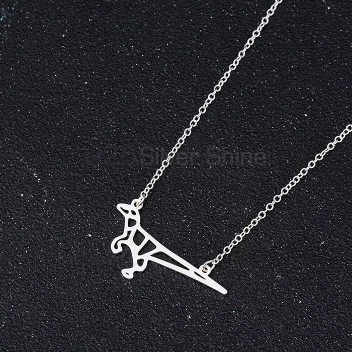 Dinosaur Necklace, Top Quality Animal Minimalist Necklace In 925 Sterling Silver AMN152