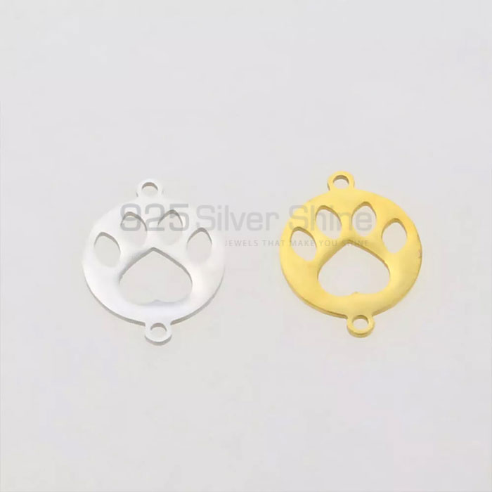 Dog Cat Paw Pendant, Animal Minimalist Pendant In 925 Sterling Silver AMP257