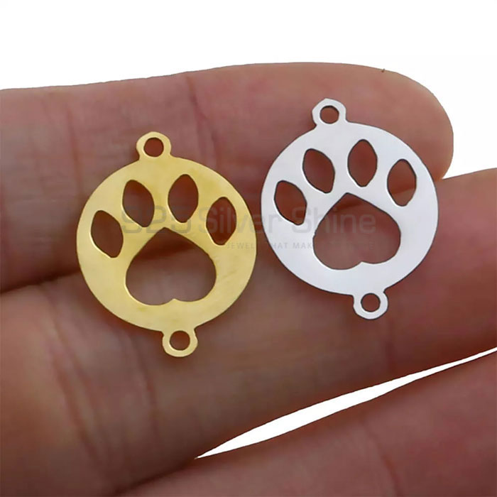 Dog Cat Paw Pendant, Animal Minimalist Pendant In 925 Sterling Silver AMP257_0