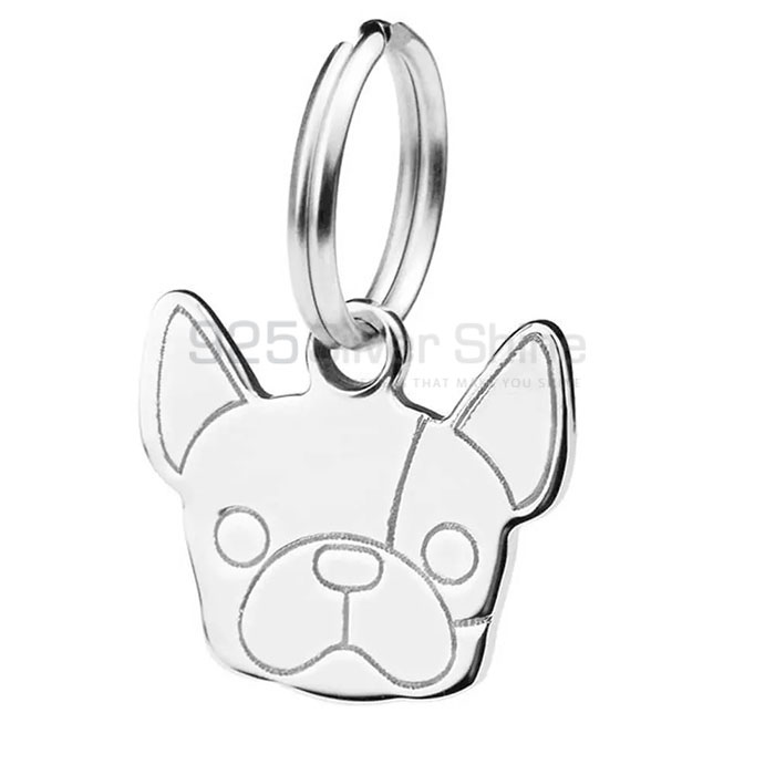 Dog Head Pendant, Animal Minimalist Pendant In 925 Sterling Silver AMP291