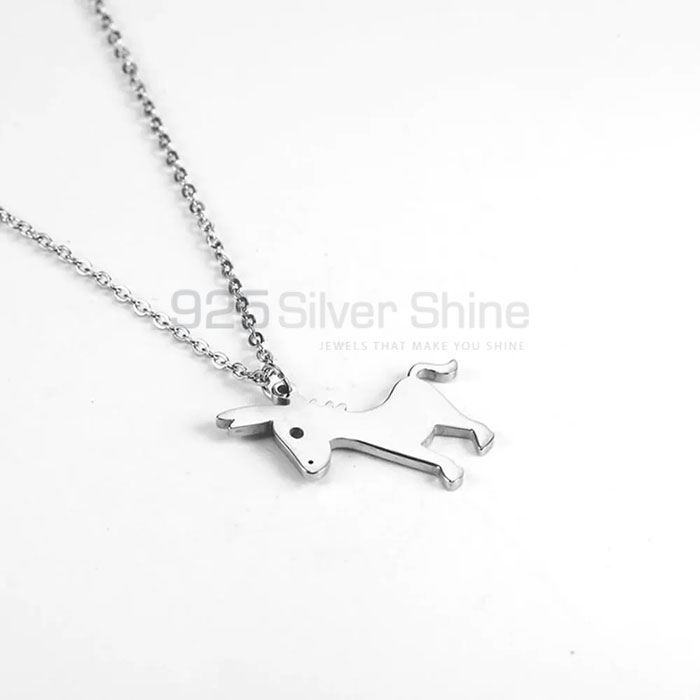 Donkey Necklace, Animal Minimalist Necklace In 925 Sterling Silver AMN124