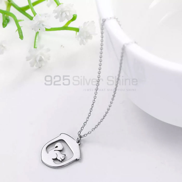 Dough Necklace, Animal Minimalist Necklace In 925 Sterling Silver AMN164