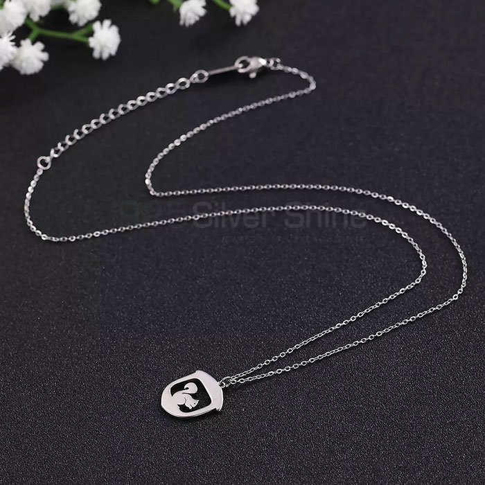 Dough Necklace, Animal Minimalist Necklace In 925 Sterling Silver AMN164_1