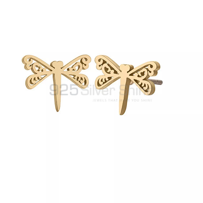 Dragonfly Earring, Animal Minimalist Earring In 925 Sterling Silver AME86
