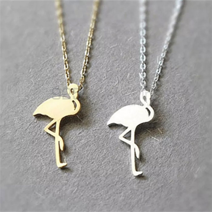 Duck Necklace, Handmade Animal Minimalist Necklace In 925 Sterling Silver AMN244