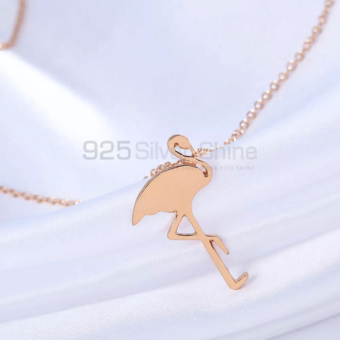 Duck Necklace, Handmade Animal Minimalist Necklace In 925 Sterling Silver AMN244_0
