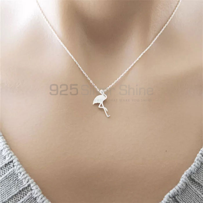 Duck Necklace, Handmade Animal Minimalist Necklace In 925 Sterling Silver AMN244_2