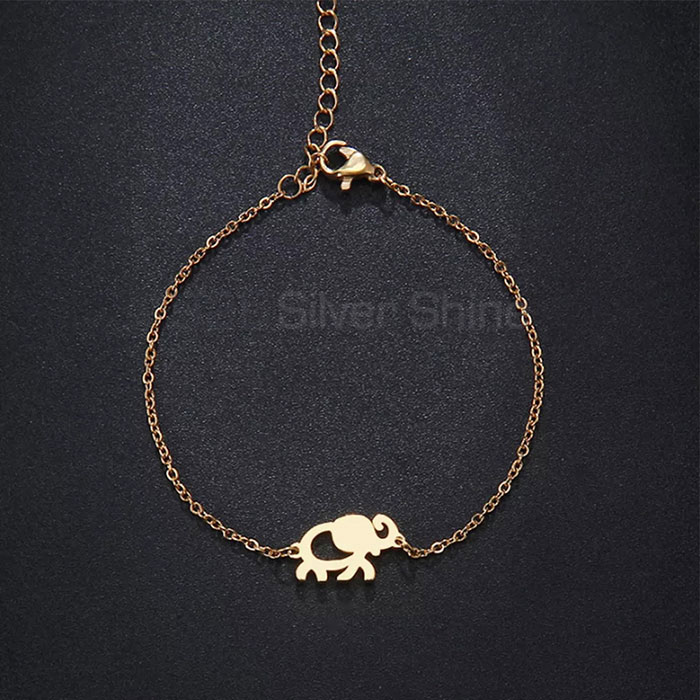 Elephant Bracelet, Hand Made Animal Minimalist Bracelet In 925 Sterling Silver AMB10_2