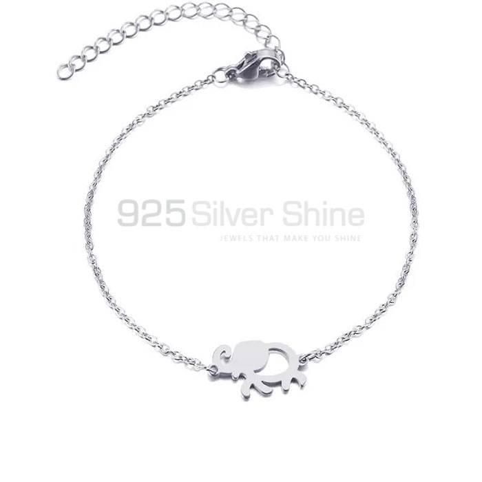 Elephant Bracelet, Wide Rang Animal Minimalist Bracelet In 925 Sterling Silver AMB14