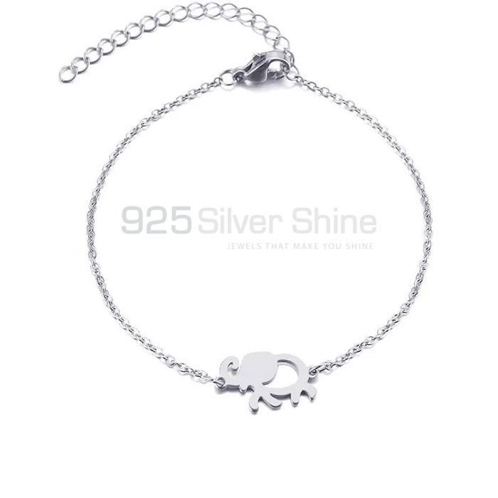 Elephant Bracelet, Animal Minimalist Bracelet In 925 Sterling Silver AMB14
