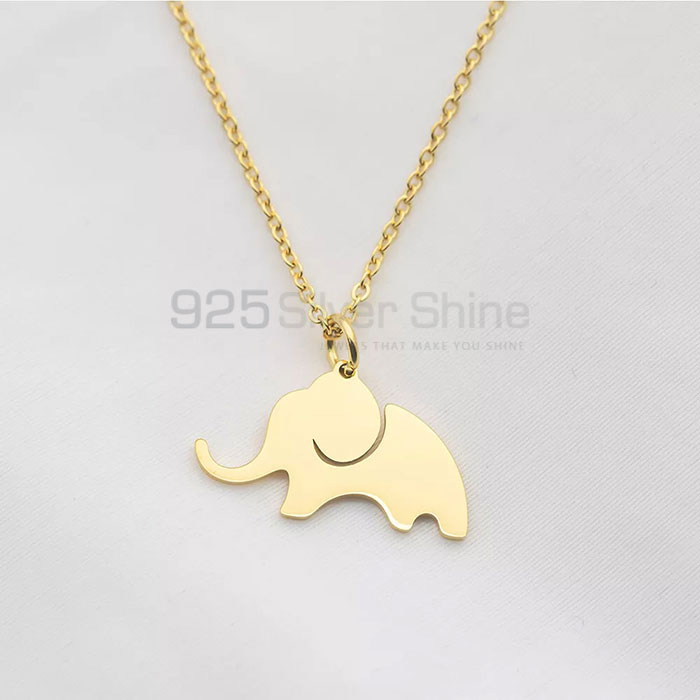 Elephant Necklace, Best Collection Animal Minimalist Necklace In 925 Sterling Silver AMN210