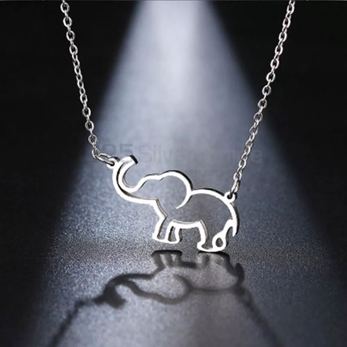 Elephant Necklace, Best Quality Animal Minimalist Necklace In 925 Sterling Silver AMN207