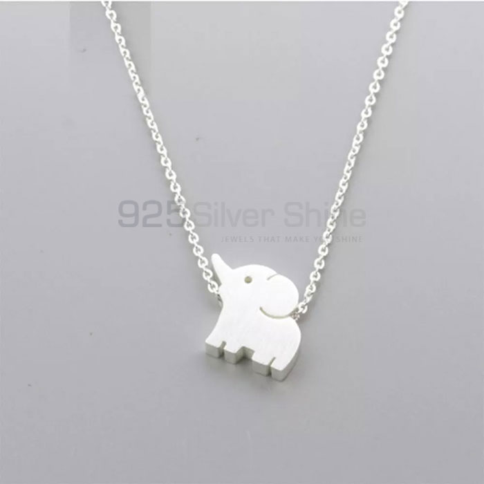 Elephant Necklace, Top Selections Animal Minimalist Necklace In 925 Sterling Silver AMN211_0