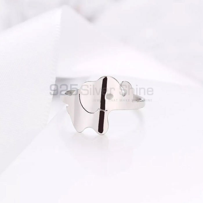 Elephant Ring, Stunning Animal Minimalist Rings In 925 Sterling Silver AMR301