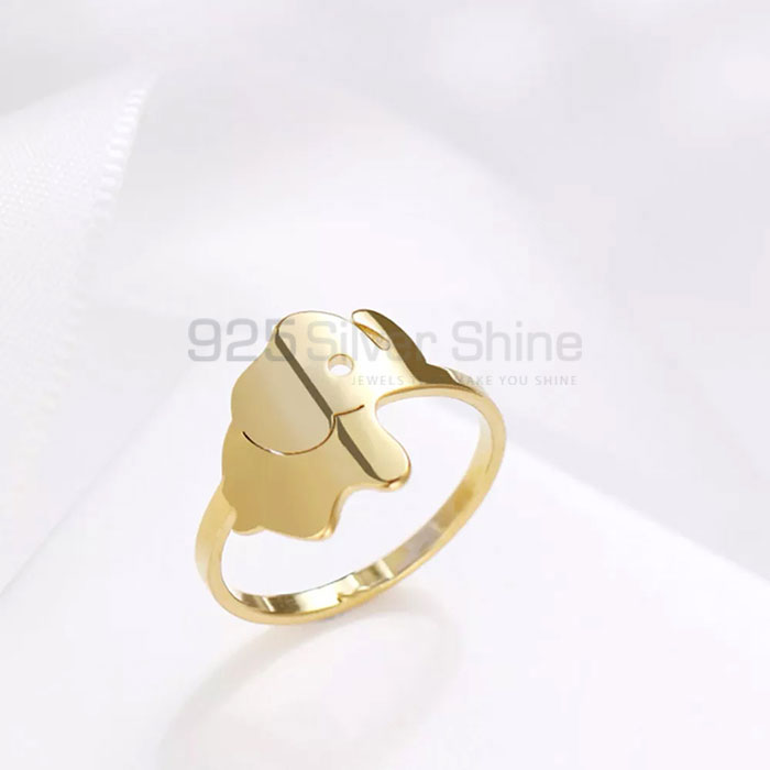 Elephant Ring, Stunning Animal Minimalist Rings In 925 Sterling Silver AMR301_0