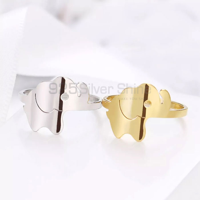 Elephant Ring, Stunning Animal Minimalist Rings In 925 Sterling Silver AMR301_2