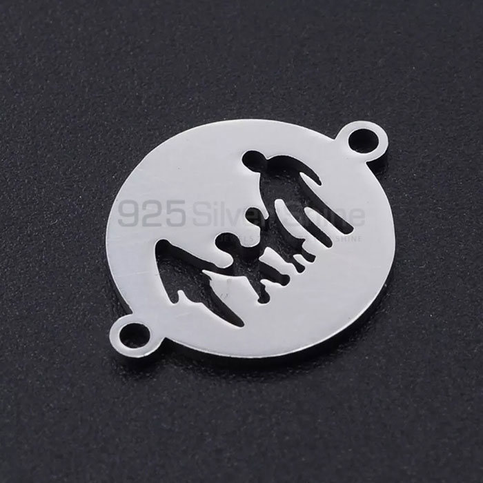 Engraved Family Charm Pendant In Sterling Silver FAMP147_1