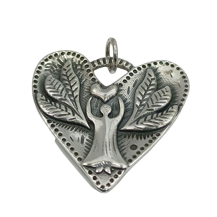 Ethnic Look Angle Pendant In 925 Sterling Silver 925NSP13