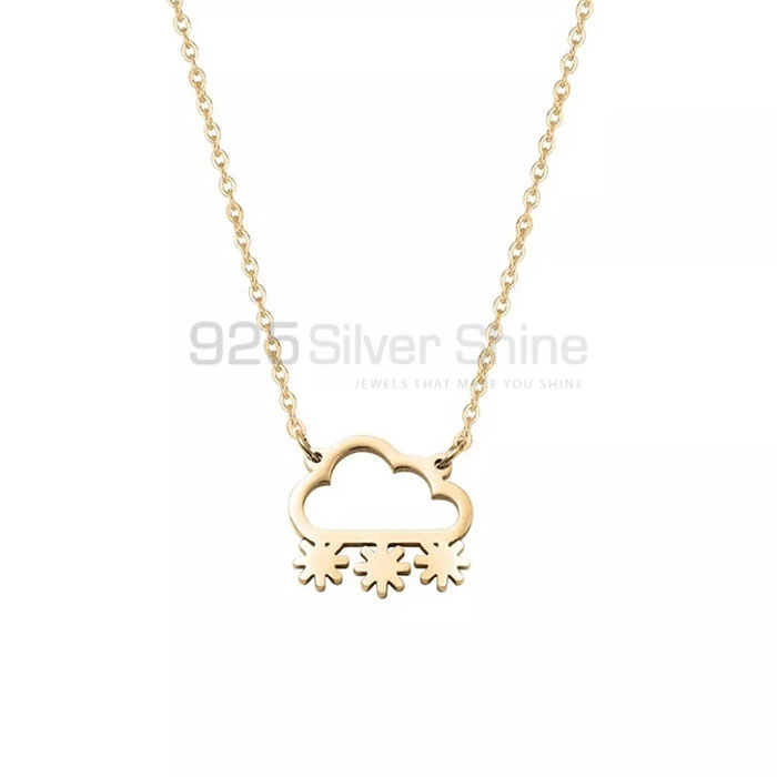 Exclusive Cloud Minimalist Necklace In 925 Silver Jewelry CLMN23