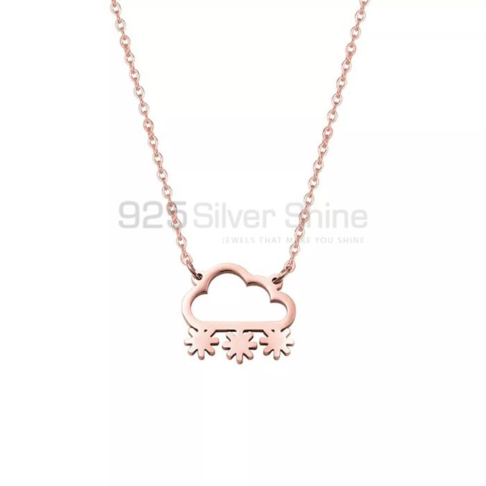 Cloud Minimalist Necklace In 925 Silver Jewelry CLMN23_0
