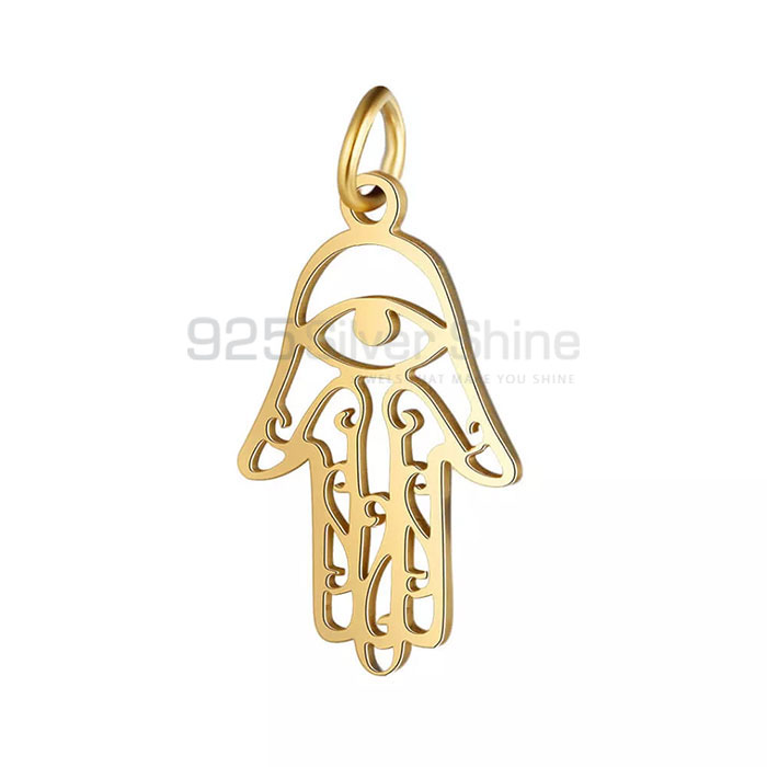 Sterling Silver Hamsa Charm Pendant For Women's HMMN312_0