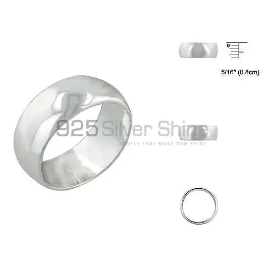 Plain Fine Silver Rings Jewelry 925SR2693_1