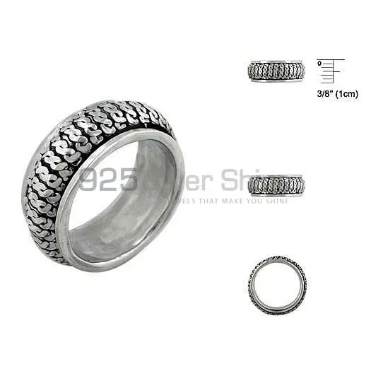 Plain Solid Sterling Silver Rings Jewelry 925SR2660_1