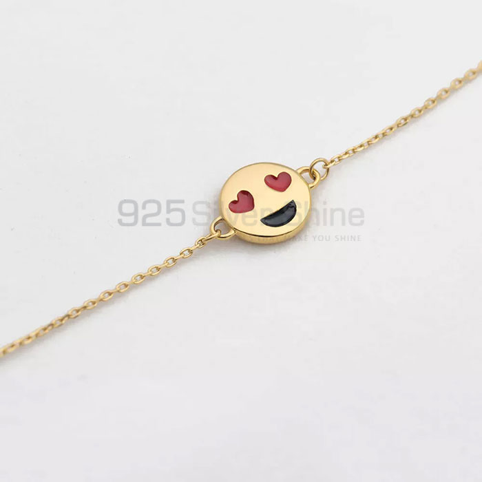 Explore Sterling Silver Smiley Charm Bracelet SMMB428