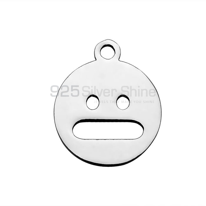 Face Emoji Handmade Pendant In Sterling Silver SMMP443