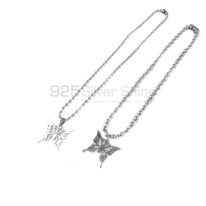 Filigree Butterfly Necklace, Top Selections Animal Minimalist Necklace In 925 Sterling Silver AMN127_1
