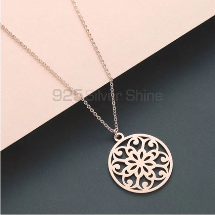 Filigree Design Sterling Silver Handmade Necklace Jewelry FGMN178_1