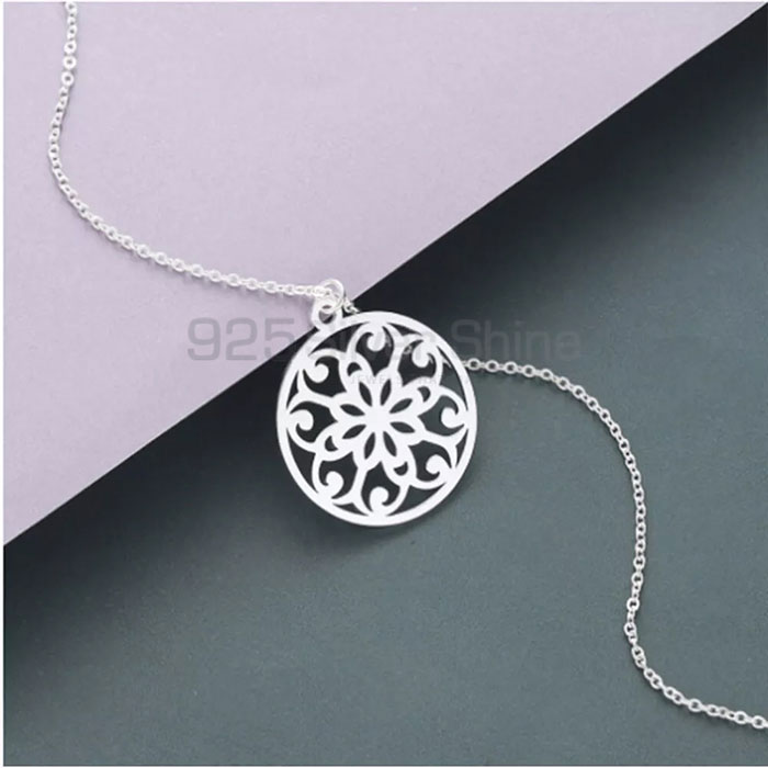 Filigree Design Sterling Silver Handmade Necklace Jewelry FGMN178_2