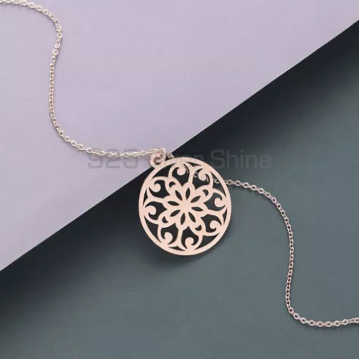 Filigree Design Sterling Silver Handmade Necklace Jewelry FGMN178_3