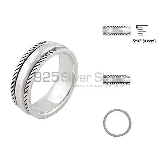 Find here Plain Solid Sterling Silver Rings Jewelry 925SR2667_1