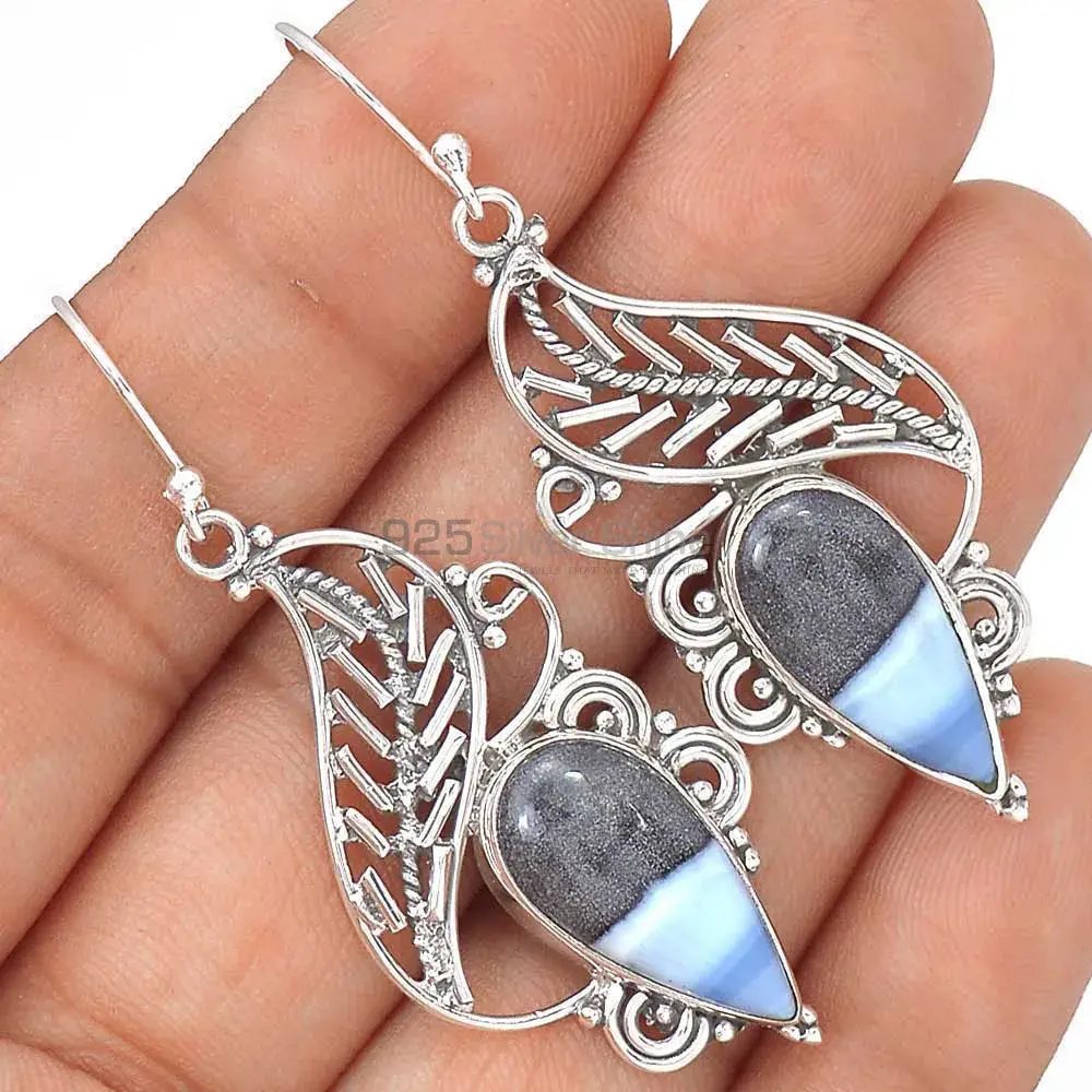 Fine 925 Sterling Silver Earrings In Semi Precious Gemstone 925SE2971_2