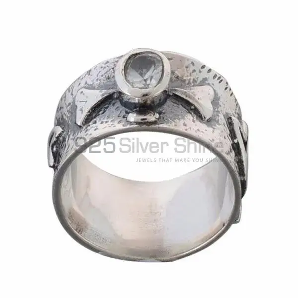 Fine 925 Sterling Silver Rings In Genuine Blue Topaz Gemstone 925SR3670_0