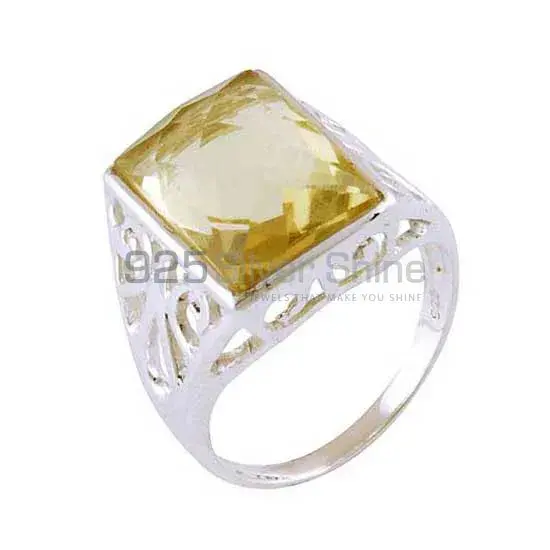 Sterling Silver Citrine Gemstone Wedding Rings 925SR3592_0