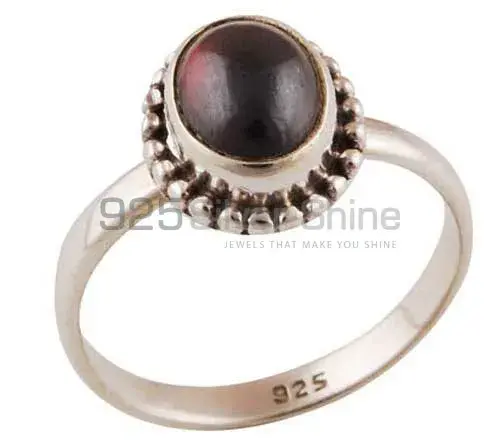 Garnet Birthstone Sterling Silver Engagement Rings 925SR2866