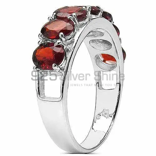 Fine 925 Sterling Silver Rings In Genuine Garnet Gemstone 925SR3182_1