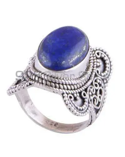 Fine 925 Sterling Silver Rings In Genuine Lapis Gemstone 925SR3024_0
