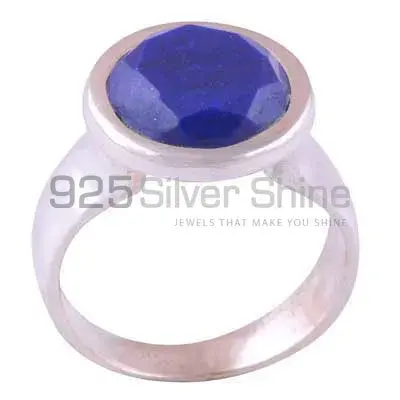 Fine 925 Sterling Silver Rings In Genuine Lapis Lazuli Gemstone 925SR3864_0