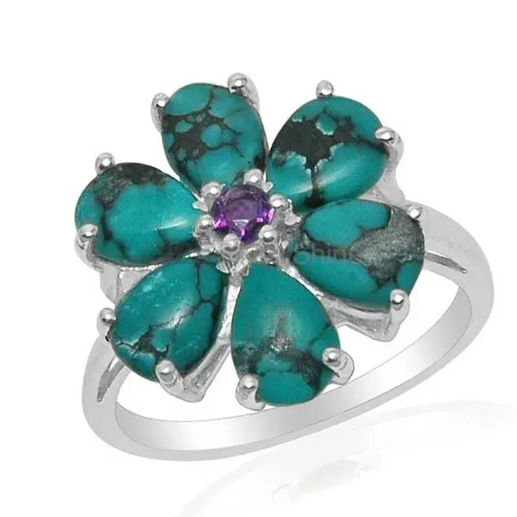 Fine 925 Sterling Silver Rings In Genuine Multi Gemstone 925SR1447_1