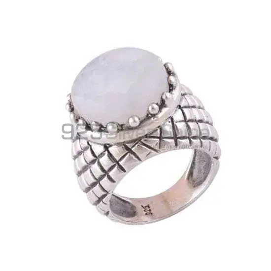 Fine 925 Sterling Silver Rings In Genuine Rainbow Moonstone 925SR3513_0