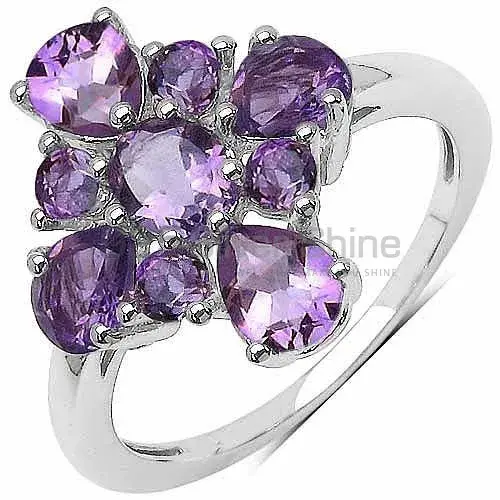 Fine 925 Sterling Silver Rings In Natural Amethyst Gemstone 925SR3274