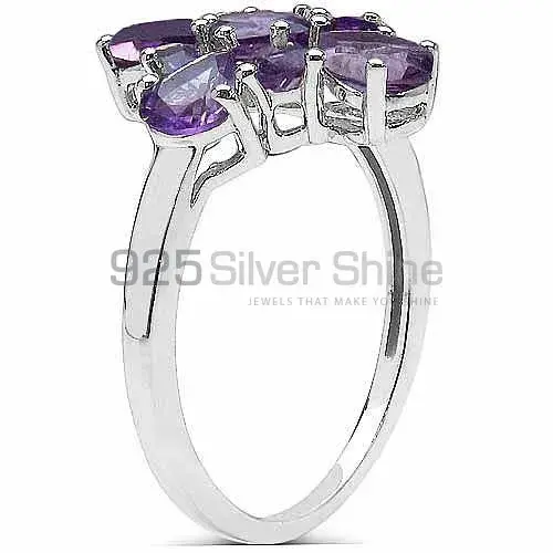 Fine 925 Sterling Silver Rings In Natural Amethyst Gemstone 925SR3274_0