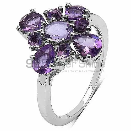 Fine 925 Sterling Silver Rings In Natural Amethyst Gemstone 925SR3274_1